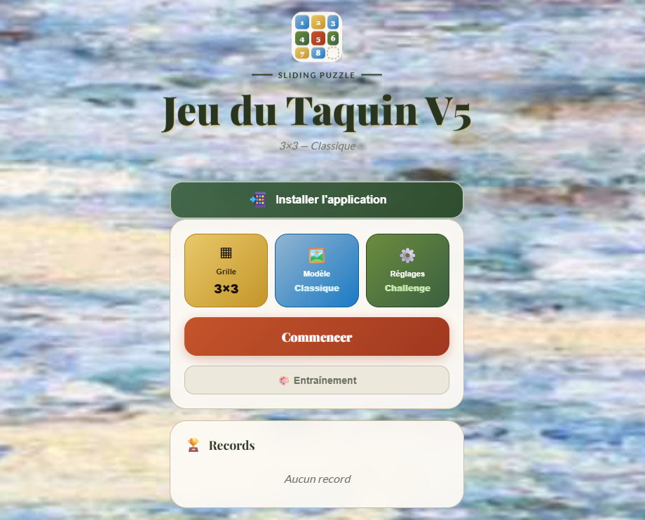 Jeu du Taquin